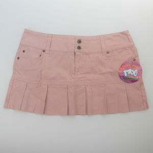 Moe Clothing Co Pink Pleated Junior Skirt  NWT